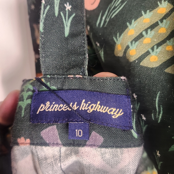 Princess Highway Green Farm Print Jumpsuit - Picture 8 of 8